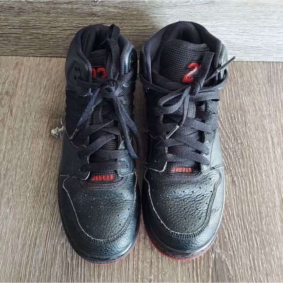 Jordan 1 Flight 4 Premium GS 'Black Gym Red' 828237-006 Size 7Y - Picture 3 of 11